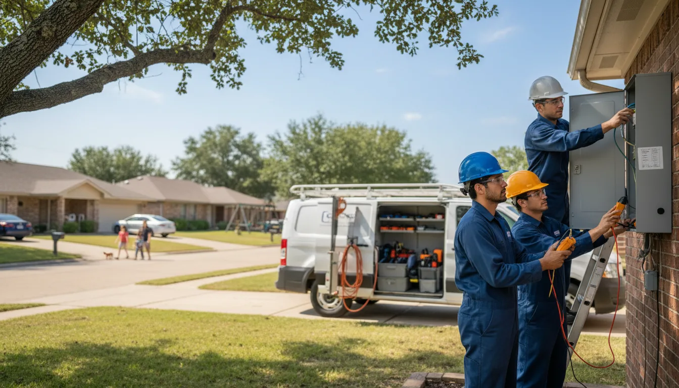 Certified electrician providing emergency electrical services in Viola, IL